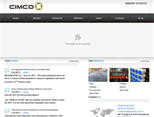 Tablet Screenshot of cimcoltd.com.cn